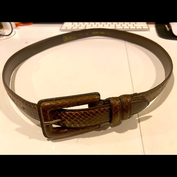 Vintage Snake Skin Belt - Picture 1 of 3